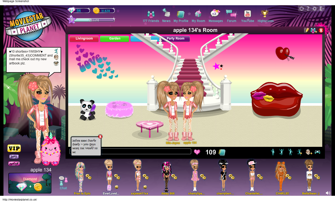 Apple 134-MovieStarPlanet: September 2012